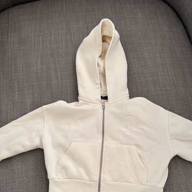 GANT cropped zip-up hoodie