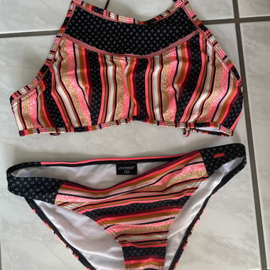 Protest Bikini-Set gestreift Gr. M