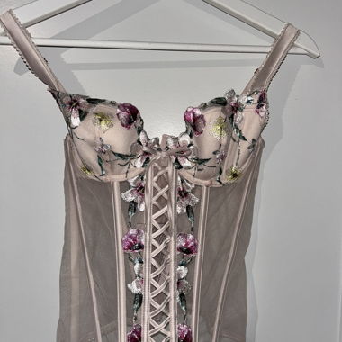 Corsetto in mesh floreale Victoria’s Secret