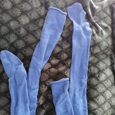 Socks overknee royal blue 