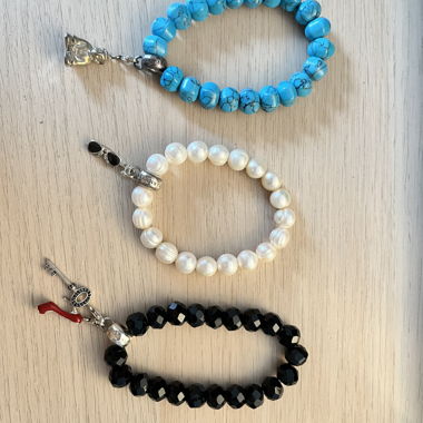 Set di bracciali con charm stile Pandora