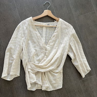 ZARA Linen Top Size S