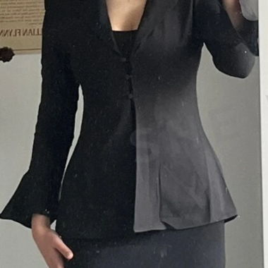 Blazer tailliert, schwarz