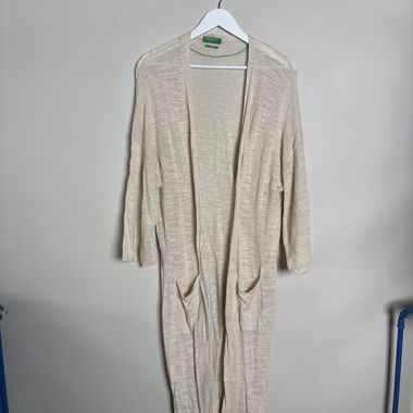 Cardigan in misto lino Benetton