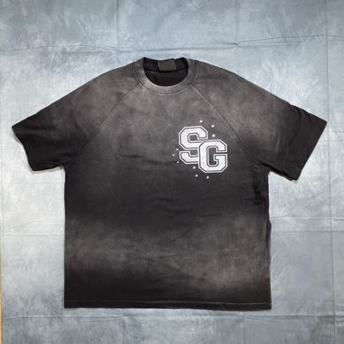 Black SANTO T‑Shirt with SG print, size M