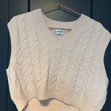 Cropped Strickweste