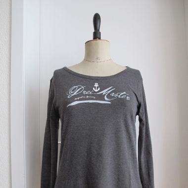 Langarmshirt grau von Drei Master