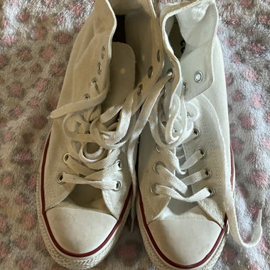 White Converse High-Top Sneakers