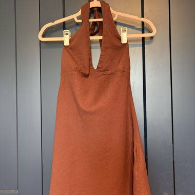 Halter neck Mini-Kleid