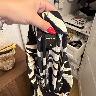 Zebra Print Pants XL