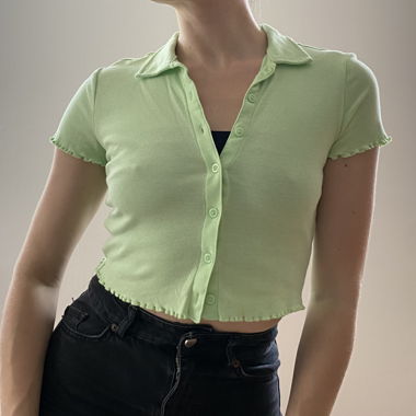 Neon Green Crop Top