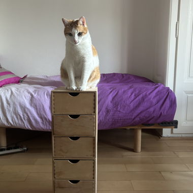 Kleiner ziemlich stabiler Schubladenschrank