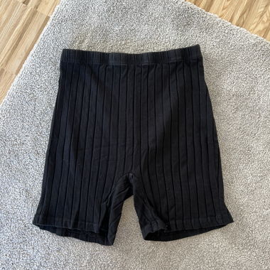 Shorts plissés noirs