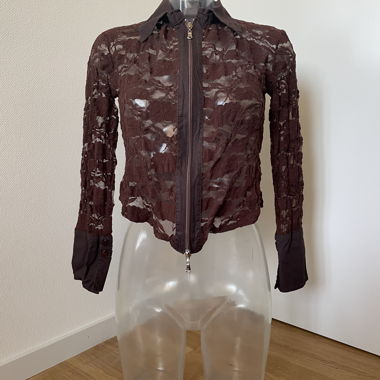 Giacca di pizzo CINK-ME marrone