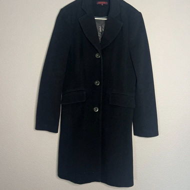 Black Review Coat, Size 38