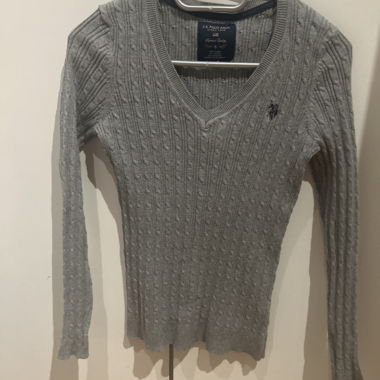 Grey U.S. Polo Assn. Knit Sweater