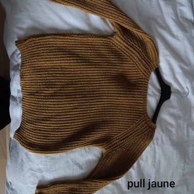 Pull oversize jaune moutarde M,Please