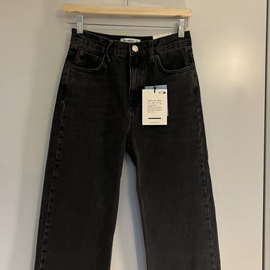 Jeans Straight noirs Pull&Bear