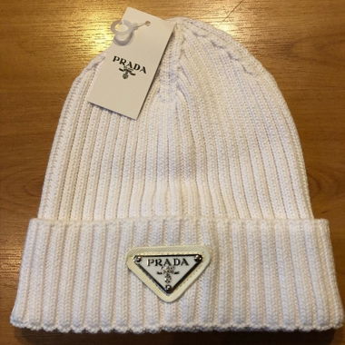Prada beanie white