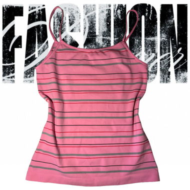 Pink Striped Tank Top