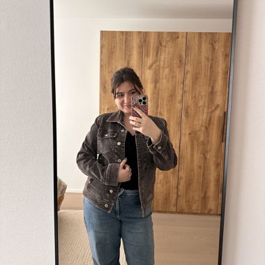 Y2K Cordjacke braun