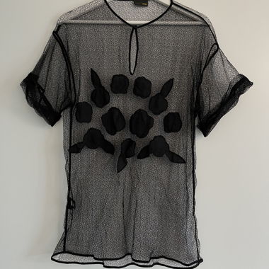 Fendi sheer mesh top