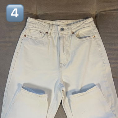 Jeans beige loose mom