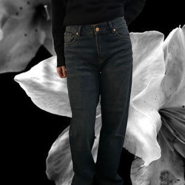 Jeans baggy lavaggio scuro