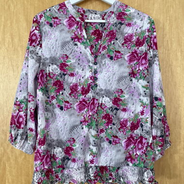 Bluse mit Blumenmuster