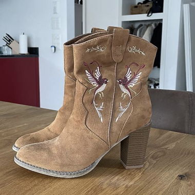 Absatz Schuhe Western Look