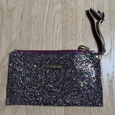 Pochette à paillettes avec bandoulière