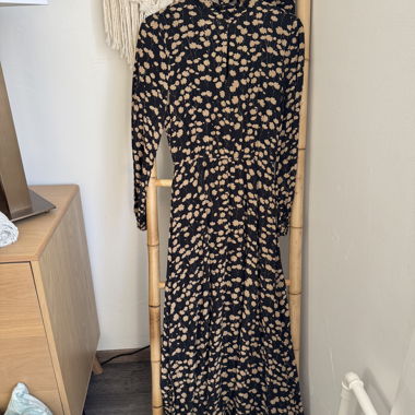 Abito lungo floreale Massimo Dutti