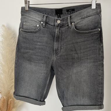 Short en jean gris slim fit