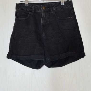Schwarze Jeans Shorts, Grösse S