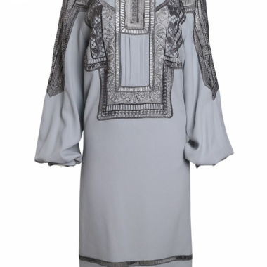 Abito in seta con pizzo