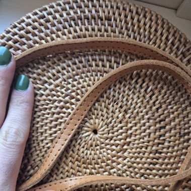 Sac rond en paille