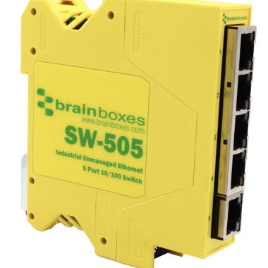 Brainboxes SW-505 - Ethernet Switch / 5 Ports
