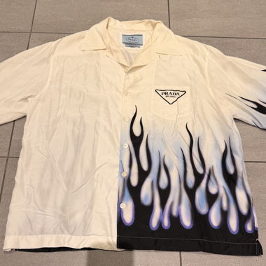 Chemise Prada à flammes