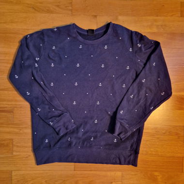 Maglione a maniche lunghe blu navy