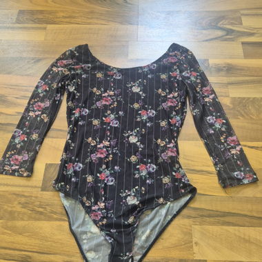 Black floral bodysuit Tally Weijl