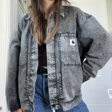 Grey Carhartt denim jacket