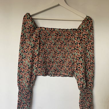 Blouse à fleurs