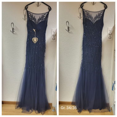 Abendkleid mit Pailetten 