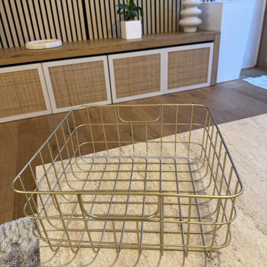 Gold Metal Basket
