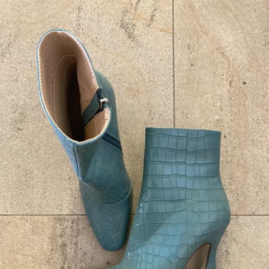 Bottines turquoise 
