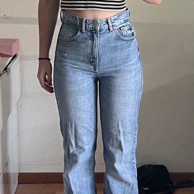 Straight leg jeans