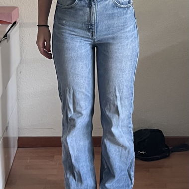 Straight leg jeans