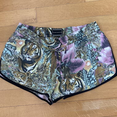 Maison Scotch hotpants con stampa jungle 