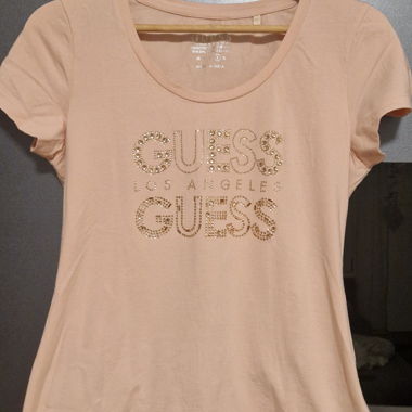GUESS T-Shirt in Pink, Size L