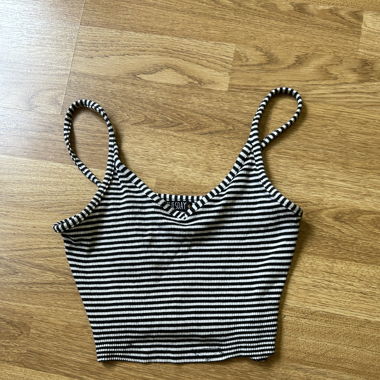 Crop Top - A righe bianco e nero